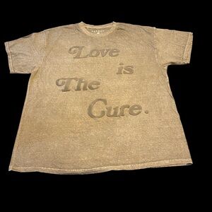 🆕 PacSun love Is The Cure Stonewash Unisex t-shirt puff print